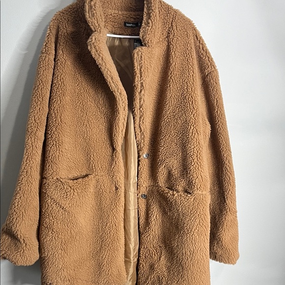 Boohoo Jackets & Blazers - Boohoo Tan Teddy Jacket